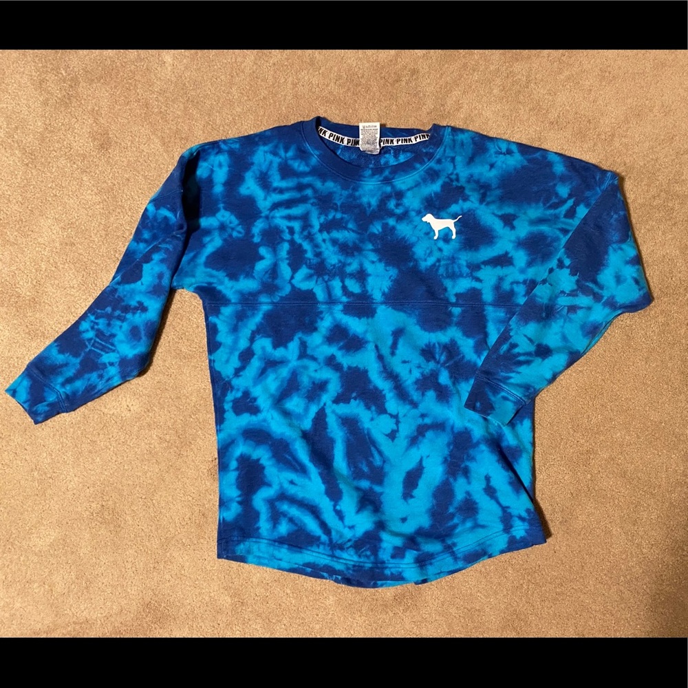 PINK Tie-Dye Sweatshirt